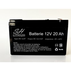 Batterie SH Lithium 12,6V 50 ah avec chargeur