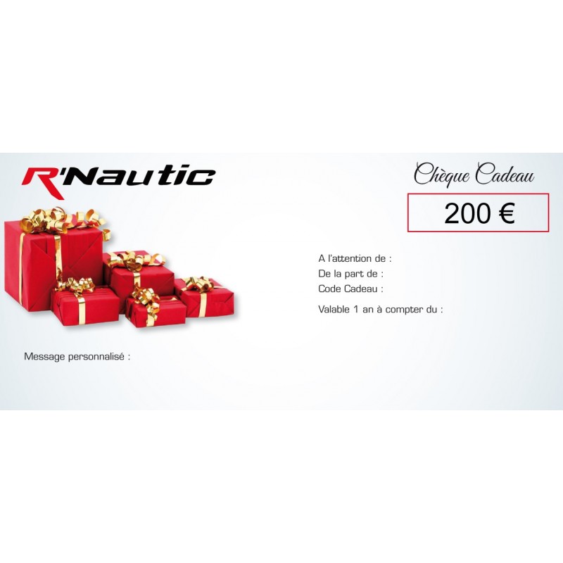 Chèque cadeau de 200€ main image 0